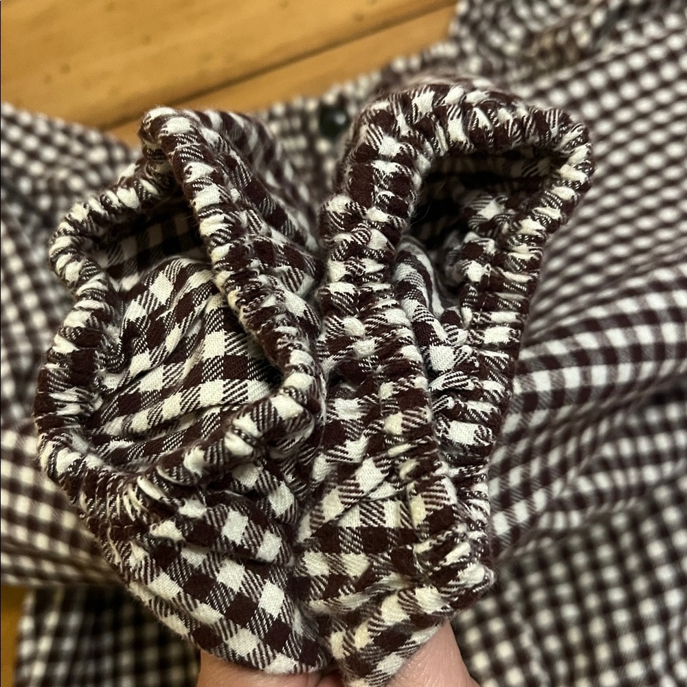 Madewell Plaid Puff Sleeve button down top size M - Picture 9 of 15